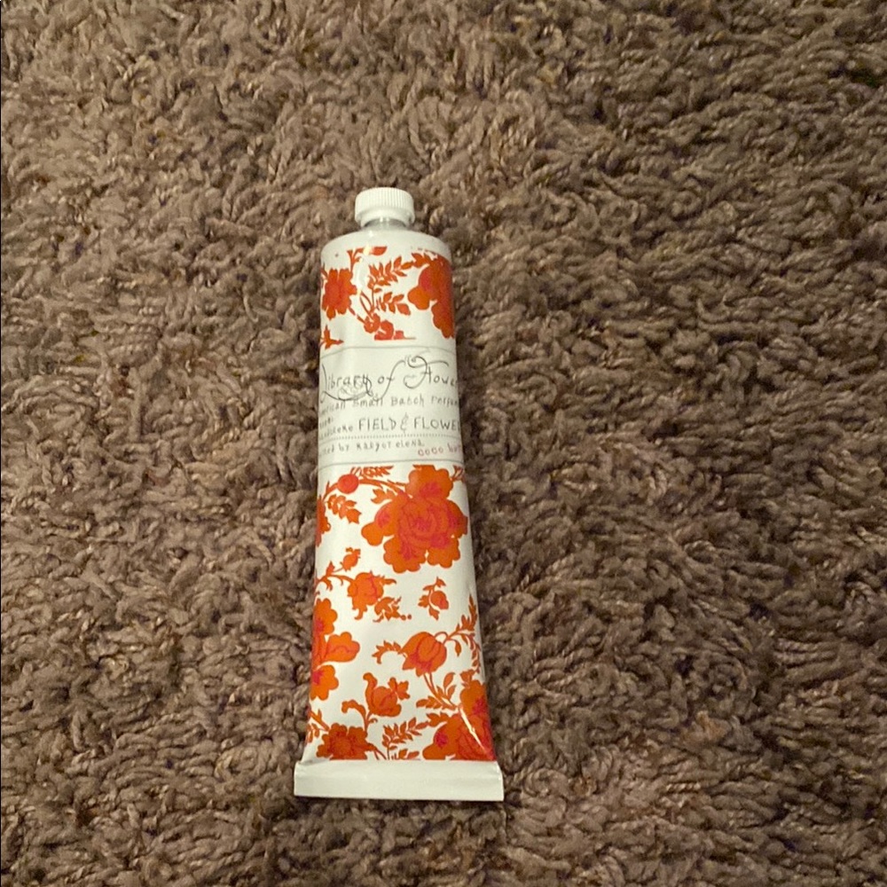 Library of Flowers Hand Cream - Orange Floral